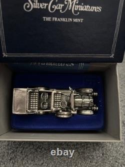 Franklin Mint Silver Car Miniatures Set