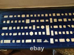 Franklin Mint Silver Ingots 100 Greatest Stamps Of The World Complete