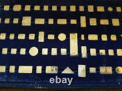 Franklin Mint Silver Ingots 100 Greatest Stamps Of The World Complete