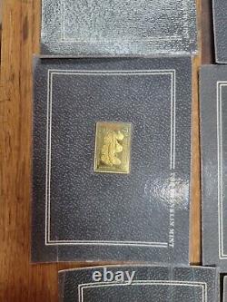 Franklin Mint Silver Official Duck Stamps Of America 24k Gold Electroplated (38)