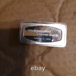 Franklin Mint Solid Sterling Silver 1000 Grains Amalgamated Bank, Chicago. IL