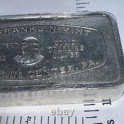 Franklin Mint Solid Sterling Silver Ingot The Marine Banks Wisconsin 1970