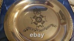 Franklin Mint Solid Sterling Silver Sons Of The American Revolution Plate New