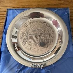 Franklin Mint Solid Sterling Silver University Of Michigan Ltd Ed Plate