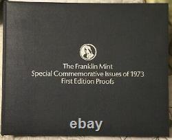 Franklin Mint Special Commemorative 1973 First Edition Sterling Silver Proof Set