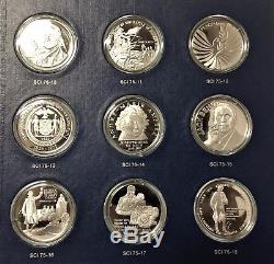 Franklin Mint Special Commemorative Issues Of 1975 Sterling Silver Proofs