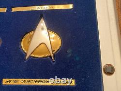 Franklin Mint Star Trek 12-piece Insignia Badge Collection Sterling Silver