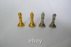 Franklin Mint Star Trek 3D Chess Set- 24 carat Covered w Gold & Sterling Silver