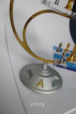 Franklin Mint Star Trek 3D Chess Set- 24 carat Covered w Gold & Sterling Silver