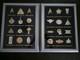 Franklin Mint Star Trek Insignias Sterling Silver Framed 24k Gold (both Sets)