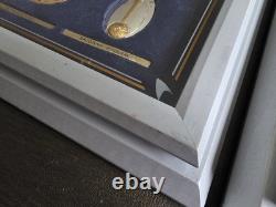 Franklin Mint Star Trek Insignias Sterling Silver Framed 24K Gold (BOTH SETS)