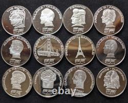 Franklin Mint Star Trek Intergalactic 12 Coin Set 925 Sterling Silver Proof 1993 Franklin Mint Star Trek Intergalactic 12 Coin Set 925 Sterling Silver Proof 1993