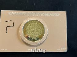 Franklin Mint Star of Bethlehem 2 oz 24k Gold Sterling Silver Medal Proof