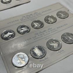 Franklin Mint States Of The Union Series 50-State Sterling Proof Set Complete