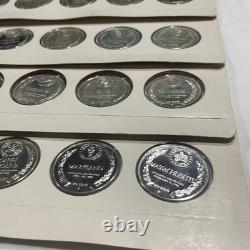 Franklin Mint States Of The Union Series 50-State Sterling Proof Set Complete