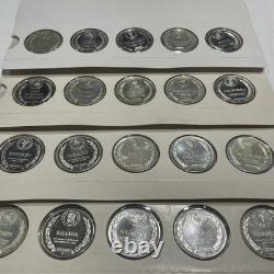 Franklin Mint States Of The Union Series 50-State Sterling Proof Set Complete