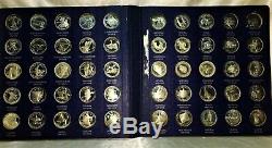 Franklin Mint States Of The Union Series First Edition Sterling Silver Proof Set
