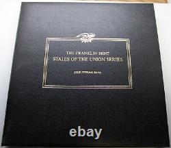Franklin Mint States Of The Union Series Sterling Silver Proof Complete Set 50pc