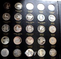 Franklin Mint States Of The Union Series Sterling Silver Proof Complete Set 50pc