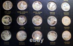 Franklin Mint States Of The Union Series Sterling Silver Proof Complete Set 50pc