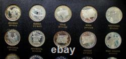 Franklin Mint States Of The Union Series Sterling Silver Proof Complete Set 50pc