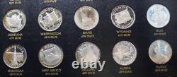 Franklin Mint States Of The Union Series Sterling Silver Proof Complete Set 50pc