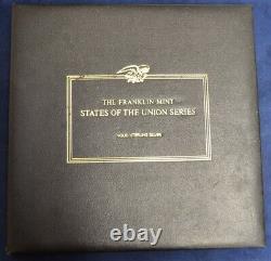 Franklin Mint States Of The Union Sterling X50 Proof Coin Set 21.4 Ozt