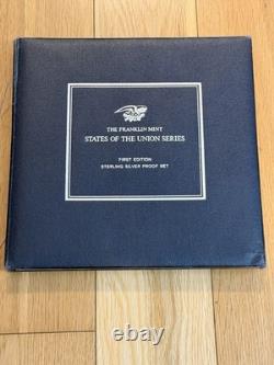 Franklin Mint States of the Union Series Proof Sterling Silver First Edition