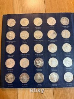 Franklin Mint States of the Union Series Proof Sterling Silver First Edition
