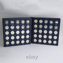 Franklin Mint States of the Union Series Proof Sterling Silver Set 50 Coins