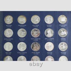 Franklin Mint States of the Union Series Proof Sterling Silver Set 50 Coins