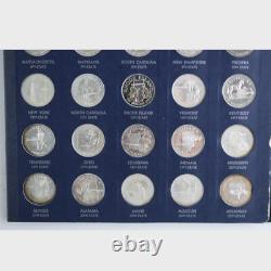 Franklin Mint States of the Union Series Proof Sterling Silver Set 50 Coins