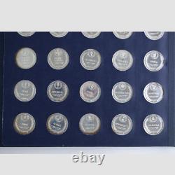 Franklin Mint States of the Union Series Proof Sterling Silver Set 50 Coins