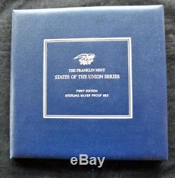 Franklin Mint States of the Union Sterling Silver First Edition Proof Set