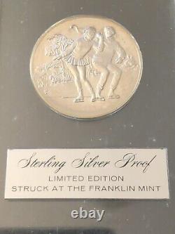 Franklin? Mint? Sterling 1960? Medallion Holiday? Couple? Skating Sleigh Ride