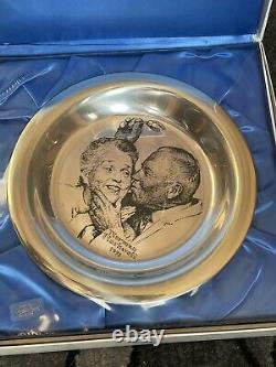 Franklin Mint, Sterling, Limited Edition Norman Rockwell UNDER THE MISTLETOE