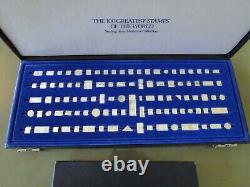 Franklin Mint Sterling Silver 100 Greatest Stamps of the World Complete Set
