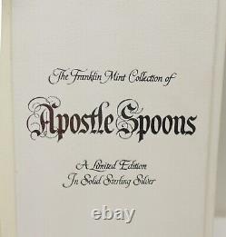 Franklin Mint Sterling Silver 13 Apostle Spoon Set. 925 Spoons 1973 Vintage