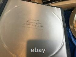 Franklin Mint Sterling Silver 1973 Mothers Day Plate Mother And Child 198.5 Gram