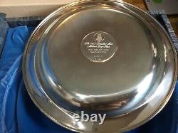 Franklin Mint Sterling Silver 1973 Mothers Day Plate Mother And Child 198.5 Gram