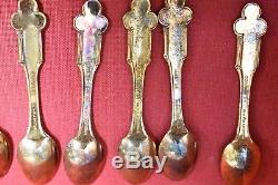 Franklin Mint Sterling Silver 1979 Jesus & the 12 Apostles Commemorative Spoons