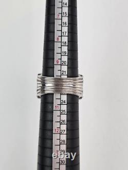 Franklin Mint Sterling Silver 2-Tone Real Ruby Black Spinel Griffin Ring Size 10