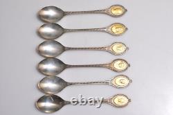 Franklin Mint Sterling Silver & 24K Gold SOVEREIGN QUEENS SPOON COLLECTION