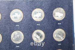 Franklin Mint Sterling Silver 25 Collection of Antique Car Coins Series 2 Proof