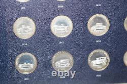 Franklin Mint Sterling Silver 25 Collection of Antique Car Coins Series 2 Proof