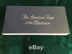 Franklin Mint Sterling Silver 64 Mini-Ingots Flags of the American Revolution