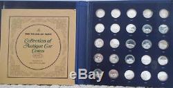Franklin Mint Sterling Silver. 925 Antique Car Coin Proof Set Series 2 Medals
