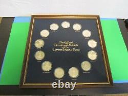 Franklin Mint Sterling Silver. 925 Bicentennial Medal Of The 13 States Proof Set