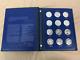 Franklin Mint Sterling Silver America In Space Coins 1st Edition Set Of 24 Coins
