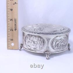 Franklin Mint Sterling Silver American Freedom Box Trinket Box American History